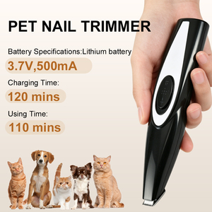 Tondeuse professionnelle sans fil à faible bruit pour toilettage des pattes de chien, tondeuse électrique rechargeable pour poils d'animaux, portable, en céramique pour chien - Product Image 3