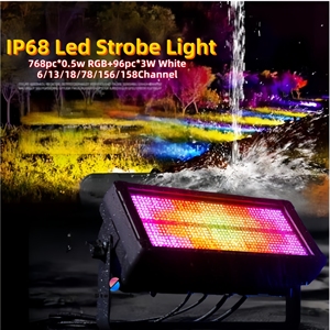 Luz Estroboscópica LED Impermeable IP68 de 400W, para Exteriores, Conciertos, Festivales de Música, Discotecas, Fiestas, Parques, Iluminación de Escenario DMX512 - Product Image 2