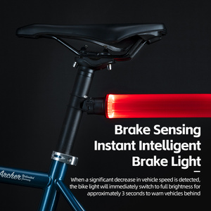 <span class=keywords><strong>ROCKBROS</strong></span> USB ricaricabile LED spia di sicurezza bici bicicletta luce posteriore usb fanale posteriore per bici - Product Image 3