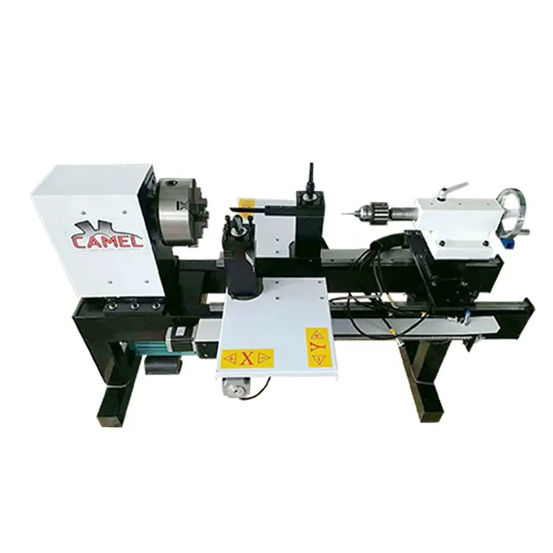 CA-26 Diameter 260mm 4 axis mini cnc wood turning lathe/woodworking carving machine for wood bowls/cup/beads