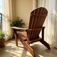 Meubles d'extérieur modernes résistants aux intempéries, anti-corrosion, chaises Adirondack en plastique pour jardin