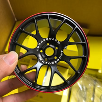Mini jante de roue en métal, modèle de roue de remplacement en alliage d'aluminium forgé RAYs, ornements modifiés pour présentation sur bureau
