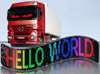 Écran LED intelligent personnalisable pour véhicules Panneau matriciel automobile programmable Panneau de signalisation LED flexible contrôlé par application
