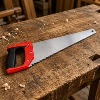 Scie à main pour la coupe du bois, lame en acier trempé, poignée en plastique antidérapante, scie à bois pour l'élagage de jardin et le bricolage