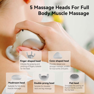 Mini <span class=keywords><strong>pistolet</strong></span> <span class=keywords><strong>de</strong></span> <span class=keywords><strong>massage</strong></span> Darius DRS-8000Q2 avec moteur sans balais, télécommande sans fil, chaleur et batterie rechargeable - Soulagement <span class=keywords><strong>de</strong></span> la douleur corporelle des tissus profonds - Product Image 4