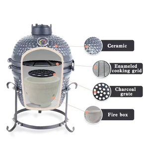 Parrilla Kamado Auplex de Carbón de Cerámica de 28 Pulgadas, <span class=keywords><strong>Asador</strong></span> de Carbón para Exteriores, Ahumador para Barbacoa al Estilo <span class=keywords><strong>Argentino</strong></span> para Sudamérica - Product Image 3