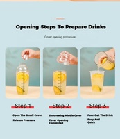 Minbin Gelas Plastik Transparan PC Mixer Minuman Shaker Alat Bar Pengocok Es Gelas Boba Botol Shaker Perlengkapan Hotel Restoran