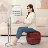 Shiatsu Heiz- und Knetfunktion Kabelloser Fußhocker Ottoman Hocker Vibration Smart Health Fußmassagegerät