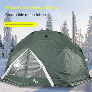 Tente de pêche sur glace en tissu Oxford pour l'hiver, économique, coupe-vent, imperméable et isolante, pour 3-4 <span class=keywords><strong>personnes</strong></span> - Product Image 6