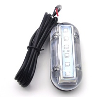 Xiamen Sunshine Marine Bateau Sous-Marine LED Bleu Clair PC Étanche à Montage en Surface 12V 18LM