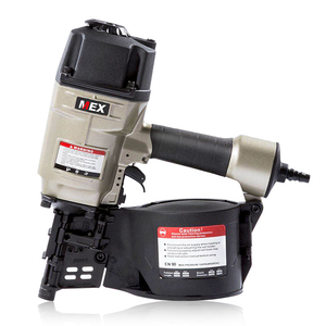 Cloueuse à bobine en acier inoxydable facile à utiliser, cloueuse <span class=keywords><strong>pneumatique</strong></span> avec une longueur de <span class=keywords><strong>clou</strong></span> de 25 à 90 mm <span class=keywords><strong>pour</strong></span> le revêtement de sol et l'emballage - Product Image 1