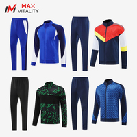 Kaos Sepak Bola Berkualitas Tinggi Bahan Polyester 100% Bernapas Anti-Bakteri Cepat Kering Dapat Disesuaikan Nama Tim Logo Posisi Depan Pendek