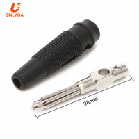 Nickelage 4mm empilable fiche banane pour Haut-Parleur Audio Connecteur Amplificateur Haut-Parleur Reliure