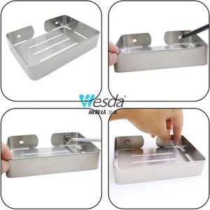 Bandeja <span class=keywords><strong>de</strong></span> jabonera <span class=keywords><strong>de</strong></span> Metal WESDA, soporte <span class=keywords><strong>de</strong></span> esponja montado en la pared para baño, cocina, <span class=keywords><strong>ducha</strong></span>, para hoteles, venta al por mayor - Product Image 5