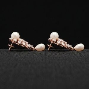 Fashion <b>Stud</b> <b>Earrings</b> Wholesale Supplier for Women Girls Daily Wear Stylish <b>Crystal</b> Pearl Jewelry Collection - Product Image 3
