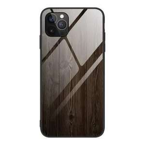 <span class=keywords><strong>Coque</strong></span> de Protection antichoc, étui de téléphone en verre trempé personnalisé pour Mobile avec motifs en bois, offre spéciale, - Product Image 1