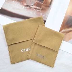Bolsa de Algodón con Cierre de Sobre de 12*12cm para Empaque de Joyería, Venta al Por Mayor - Product Image 3