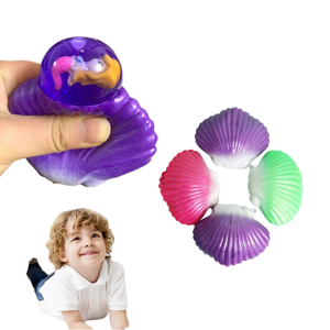 Novelty Trending Wholesale Latex Mermaid Squishy Stress Balls for Unisex 0-24 Months Fidget Sensory <b>Toy</b> - Product Image 1