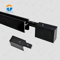 Système d'éclairage sur rail commercial réglable pour plafond suspendu, projecteur linéaire GU10, éclairage sur rail LED pour supermarché