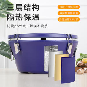 Große Doppelwand-Isolierte Speisewärmer HotPot-Set für Gastronomie und Haushalt, 3-teilig - Product Image 3