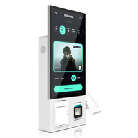Kiosques de paiement intérieurs à écran tactile capacitif de 21,5 pouces, système Android SDK, terminal d'impression, scanner NFC pour le paiement des factures des services publics