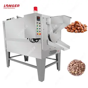 Goedkope Moer Platte Olie Zaden Pinda Dunschiller En Koffiebrander Groundnuts Beukende En Roosteren Machine