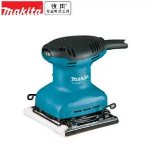 Makita Sander listrik M9200B 114*140mm amplas asli kualitas tinggi 180W kotak warna industri 220V pengamplasan kayu