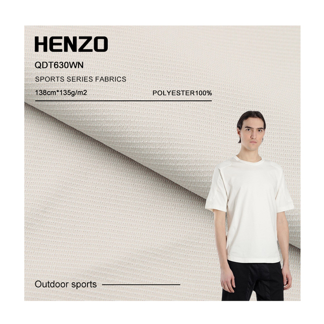 Functional Breathable Lightweight Polyester Knitted Sports Fabric-Soft Smooth Quick-Dry UPF 50+ Sun Protection Sportswear