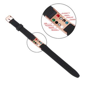 Lettrage laser personnalisé Logo gravé Cadeau Hommes Protection Guérison Santé Sport <span class=keywords><strong>Bande</strong></span> Bracelet magnétique Bracelets en <span class=keywords><strong>silicone</strong></span> - Product Image 4