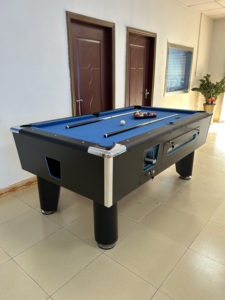 Mesa de <span class=keywords><strong>Billar</strong></span> de Lujo de 7FT/8FT con Monedero, de Cuero y MDF, para Uso Comercial y Doméstico, con Retorno Automático de Bolas - Directo de Fábrica China - Product Image 4