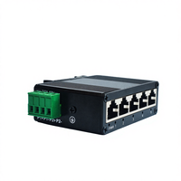 Commutateur réseau industriel sur rail DIN ANPA AP-5205, 5 ports 10/100 Mbps, 1,6 Gbps Full-Duplex/Half-Duplex, pour caméra IP