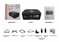 Mini onduleur DC à succès au Venezuela, 20800mAh, 60W, 100W, 120W, avec alimentation POE et port USB, pour routeur, modem, caméra CCTV