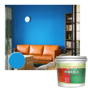 Grosir cat dinding Interior lateks cat dinding tahan air lateks akrilik untuk mantel bangunan