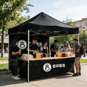 خيمة معارض تجارية قابلة للطي مقاومة للرياح بإطار ألومنيوم، هيكل مظلة وخيام كبيرة للفعاليات الخارجية والعروض المتنقلة - Product Image 1