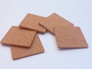 Alas Gelas Persegi dari Gabus untuk Minuman, Penyerap, Kosong, Tebal, untuk Gelas Anggur, Cangkir, Mug, Kerajinan DIY, Kantor, Rumah, Pondok - Product Image 6