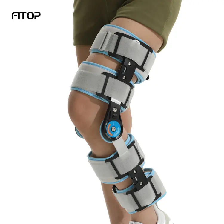 Y tế chỉnh hình đầu gối Brace Rom bảo vệ có thể điều chỉnh bản lề đầu gối hỗ trợ Brace