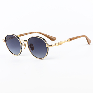 Gafas de Sol de Moda Vintage 2026, Montura Circular para Mujer, Gafas de Sol Premium para Hombre y Mujer, Golf Freedom, Fabricante de Guangdong - Product Image 1