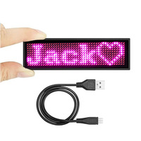 Etiquetas de Identificación LED Recargables y Programables con Pantalla LED Pequeña para Negocios