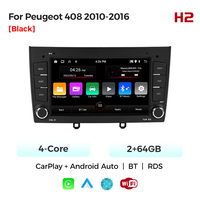 Navifly 4G LED WIFI BT Radio FM 8 cœurs 6+128 Go Écran tactile Lecteur multimédia de voiture Affichage Ui pour Peugeot 408 2010-2016