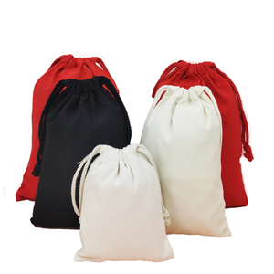 Sac à cordon en coton biologique le plus vendu en usine, petite pochette en coton - Product Image 6