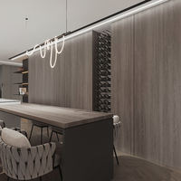Panneaux muraux en bambou, placage de bois, WPC, écologiques, imperméables, pour la maison, la salle de sport, la décoration intérieure, les hôtels