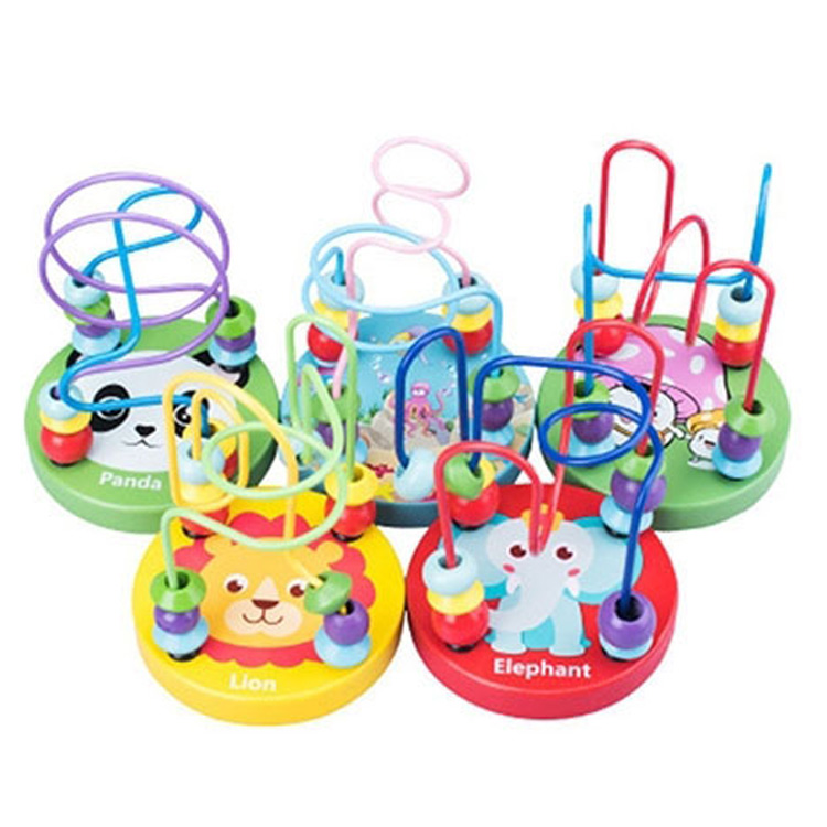 Новые деревянные игрушки, деревянные круги, бусины, лабиринт, американские горки, развивающие игрушки для мальчиков и девочек, другие обучающие игрушки для детей 12 + месяцев