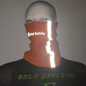 Unisex Camouflage Camo Dubbellaags Polar Fleece Hi Vis Reflecterende <span class=keywords><strong>Strip</strong></span> Hals Buis Cover Warmer Voor Outdoor Skiën Fietssport - Product Image 3