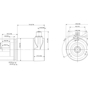 Codificador Óptico Absoluto Posital de 12 Bits OCD EEA1B 1213 C10S PRM para Uso Industrial - Product Image 3