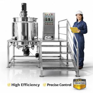 1000L Stainless Steel Industrial Chemical Shampoo Soap Conical Pressure Double Jacketed Heating Agitator Mixer Mixing Tank - Product Image 5