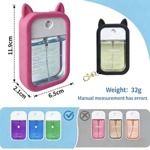 Funda protectora de silicona popular transfronteriza, funda de silicona personalizada para botella de spray de desinfectante de manos, funda de silicona para botella de perfume - Product Image 3