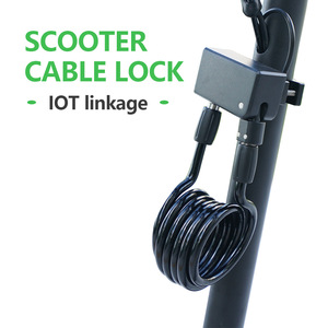 Câble de verrouillage partage scooter électrique intelligent casque de voiture électrique smart lock APP scan <span class=keywords><strong>code</strong></span> pour déverrouiller - Product Image 3