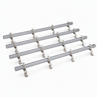Support de montage solaire en aluminium pour toit en tuiles rouges, structure de support photovoltaïque, rail de montage de panneaux solaires en acier inoxydable
