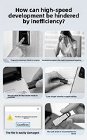 VIEFONG VU01 128GB Kecepatan Tinggi untuk Flash Drive USB Logam Terenkripsi Antarmuka Tipe-C Pelindung Keamanan Seluler Penggunaan Ganda