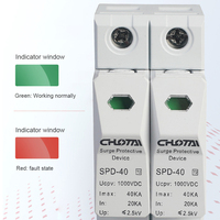 Protector Contra Sobretensiones de CC LONG TAI SPD-40 T2 4P, 20kA-40kA, 1000VDC, 2.4kV, Protección Contra Rayos, Bicolor Rojo y Blanco, Reforzado